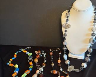 Chicos Stone Beaded Necklaces