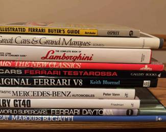 Luxury Car Books Ferrari Bugatti Lamborghini Shelby More