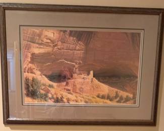 Signed By Artist Canyon Art Print