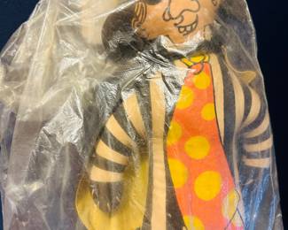Vintage McDonalds Hamburgler doll unopened