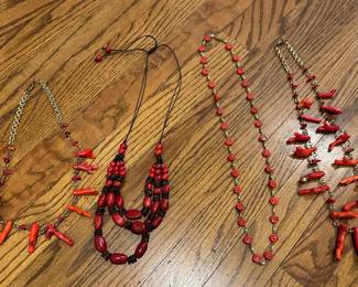 Coral necklaces
