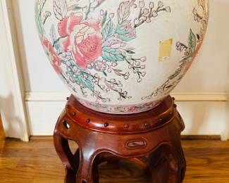 Fish bowl planter