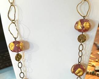 Art glass necklace
