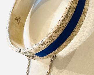Sterling enameled Siam bracelet