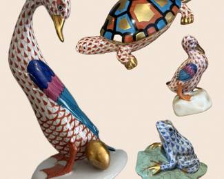 Herend fishnet figures 