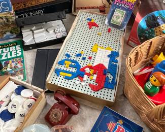 Great selection of vintage toys and games