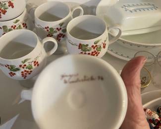 China Painted cups by Ginger
