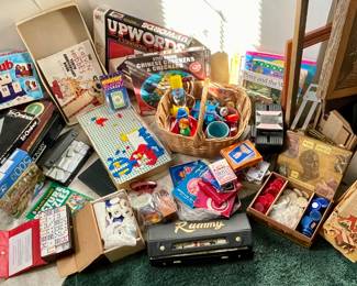 Vintage games, cards, toys...