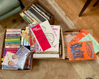 Music: books and sheet music, VHS movies...