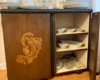 Vintage two door cabinet, Noritake China...