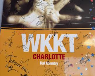 CMA music festival poster signed by various artists
