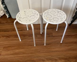 Metal side tables