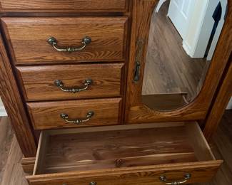 Cedar lined drawer