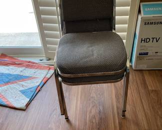 Gray fabric chairs 