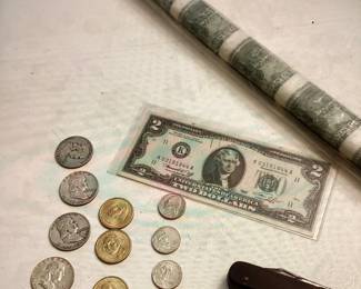 Currency Dollars Cash Pocket knife