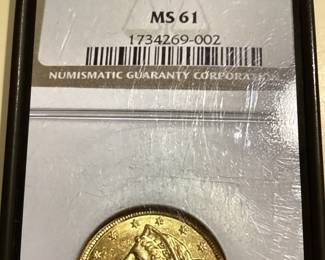 Graded gold coin