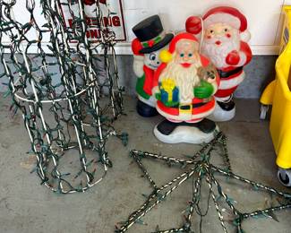 Lighted Christmas decor