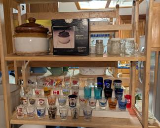 Shot glasses, Corning Bowls, Salt & Pepper sets