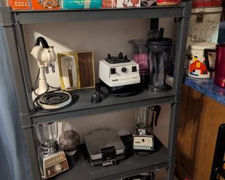 Small appliances, meat cutter, waffle maker, blender, apple peeler, popcorn popper, mixer