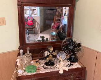 Eastlake dresser with mirror.