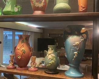 Nice selection of Roseville Pottery