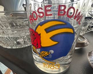 This is a vintage 1983 University of Michigan Rose Bowl glass!