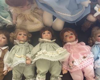 More lovely collectible dolls! They are all in absolutely superb mint condition and are made by multiple companies! Many come out their original paperwork and boxes!
