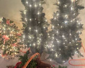 Here’s some pre-lit Christmas trees