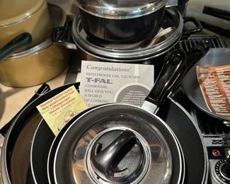 This entire photo is filled with nothing but T-Fal products!