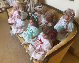 More lovely collectible dolls! They are all in absolutely superb mint condition and are made by multiple companies! Many come out their original paperwork and boxes!