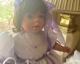 More lovely collectible dolls! They are all in absolutely superb mint condition and are made by multiple companies! Many come out their original paperwork and boxes!
