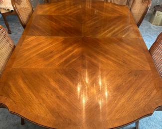 The dining room table and chairs are also in pristine condition and a table comes with full covered, felt tops!