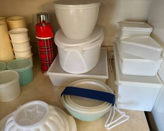 Most everything you’ve seen the picture is a vintage Tupperware in the back are two vintage thermoses!