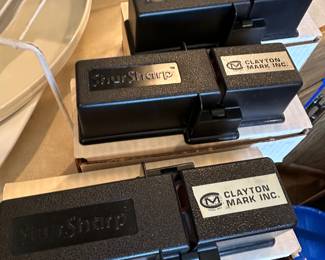 These are three serious knife, sharpening devices. All three were in the original boxes and unopened.