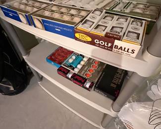 There are lots of vintage golf balls most in their original package