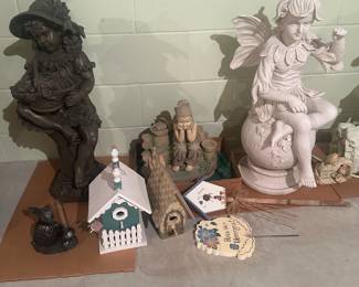 This is a small quantity of the lovely garden statues we have!