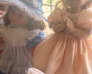 More lovely collectible dolls! They are all in absolutely superb mint condition and are made by multiple companies! Many come out their original paperwork and boxes!
