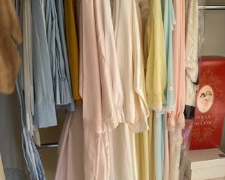 There are many clothes in the house, but here are some beautiful vintage nightgowns