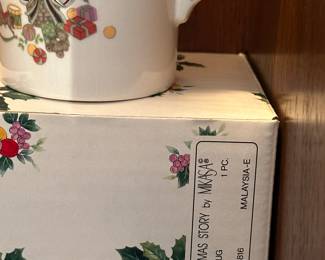 Here’s a series of lovely vintage Christmas mugs! All signed Mikasa and Takahashi and several other vintage companies.