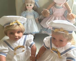 More lovely collectible dolls! They are all in absolutely superb mint condition and are made by multiple companies! Many come out their original paperwork and boxes!