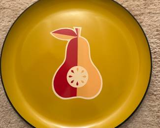 This is a fantastic mid-century modern pear tray! Most likely made in Japan