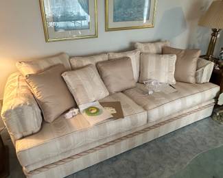 Here is the matching couch. It too is comfy and in excellent condition.!