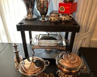 This is a great little assortment of lovely silver plate serving pieces! There are many more pieces TO COME!