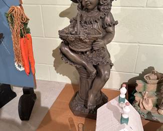 We have MANY pieces of lawn/garden ornaments! 95% are NEW and never used, or been outside!