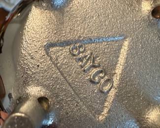 This is the set of three very cool mid-century modern metal ashtrays!