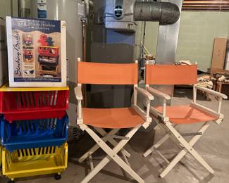 A pair of VERY NICE Vintage directors chairs!