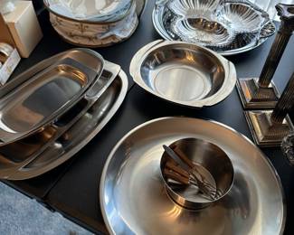 Throughout the day we kept finding beautiful silver plate, mid-century modern serving pieces they have a piece for every possible serving situation!