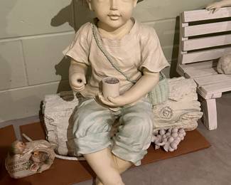 We have MANY pieces of lawn/garden ornaments! 95% are NEW and never used, or been outside!