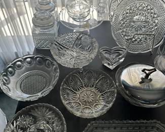 These bowls are heavy lead crystal