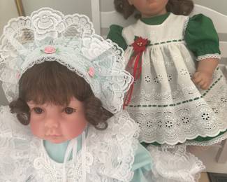 More lovely collectible dolls! They are all in absolutely superb mint condition and are made by multiple companies! Many come out their original paperwork and boxes!